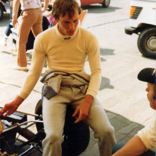 Zolder 1980, im Gespräch mit Mechaniker im Fahrerlager | © Familie Bellof
